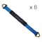 Tie 4 Safe 2" x 24" Axle Straps w/ Sleeve & D Rings, WLL: 3, 333 lbs., PK8 RT41A-24M18-BU-C-8 - alternate 1